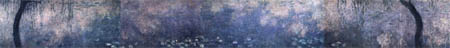 Claude Oscar Monet - Seerosen, zwei Trauerweiden Grossformat